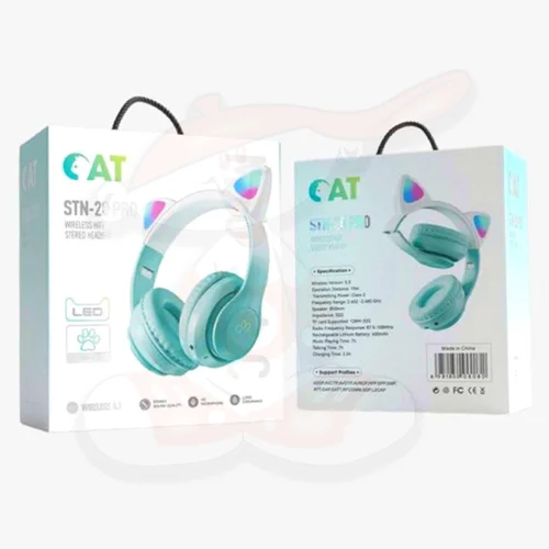 هدفون بلوتوثی مدل STN-28 Pro طرح Cat Ear